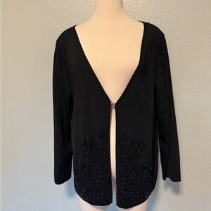 BCBGMaxAzria‎ Black Ribbed Cardigan